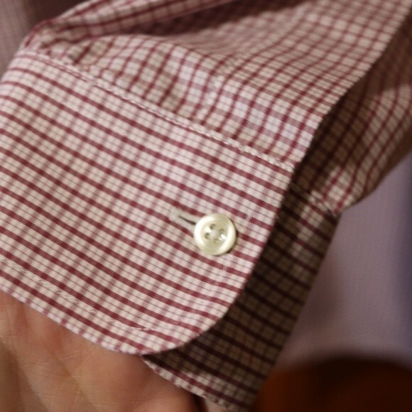 Vintage Brooks Brothers Red Checked Shirt Upcycle Project DIY Sewing Craft 16 - Picture 10 of 13